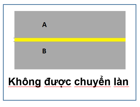 không được chuyển làn